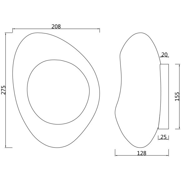 Настенный светильник (бра) Maytoni MOD306WL-01G