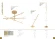 LARGO LG9W GOLD 0781/501 Crystal Lux Золотая настольная лампа со встроенным LED 9 Вт, 3000 К, 700 Лм, поворотные сегменты 320°, IP20, 220 В