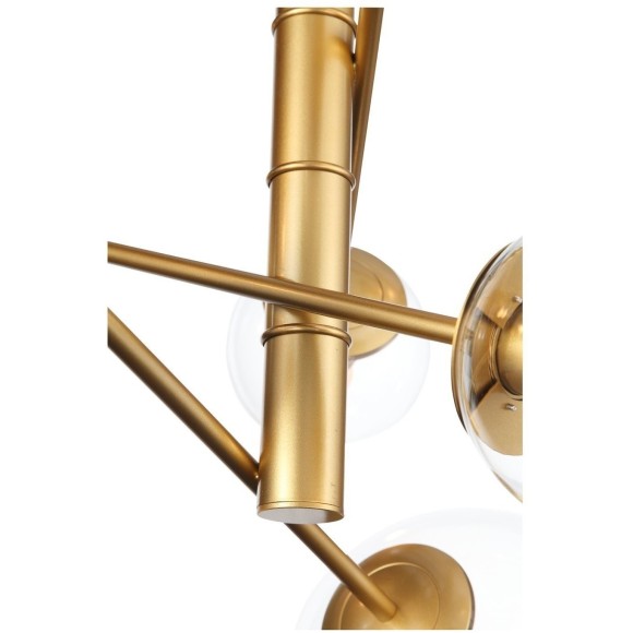 SL1150.203.08 Светильник подвесной ST-Luce Матовое золото/Прозрачный E27 8*40W (из 3-х коробок) LIORA