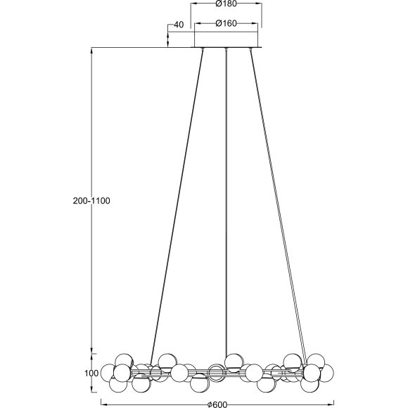 Люстра подвесная Maytoni MOD081PL-L50G3K Tessara светодиодная LED 55W Люстра подвесная Maytoni MOD081PL-L50G3K Tessara светодиодная LED 55W