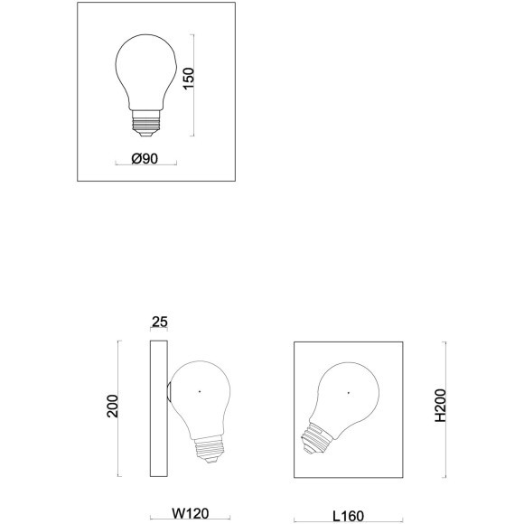 Настенный светильник (бра) Freya FR5372WL-01BS Настенный светильник (бра) Freya FR5372WL-01BS