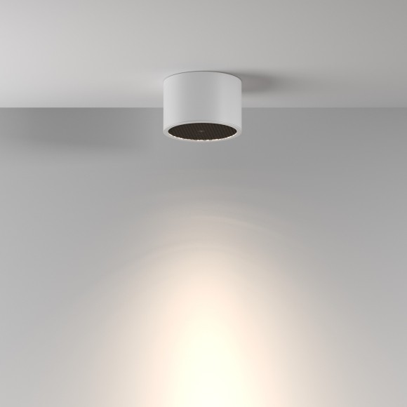 C122CL-GX53-W Потолочный белый влагозащищенный светильник с антибликовым фильторм под лампу GX53 Maytoni