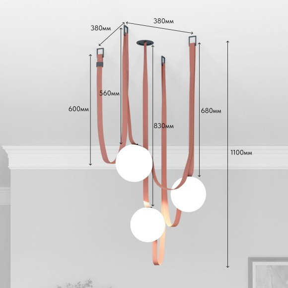Готовая ременная трековая система Denkirs Belty DK55SET12-01-BR Готовая ременная трековая система Denkirs Belty DK55SET12-01-BR