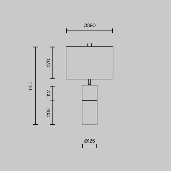 Декоративная настольная лампа Maytoni Z030TL-01BS Bianco под лампу 1xE27 60W