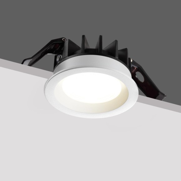 359842 Белый круглый светодиодный светильник с перекл. цв. температуры 10W 1100Лм 2700;3200;4000К 120° UGR16 CRI93 IP44 Novotech FLUO 359842 Белый круглый светодиодный светильник с перекл. цв. температуры 10W 1100Лм 2700;3200;4000К 120° UGR16 CRI93 IP44 Novotech FLUO