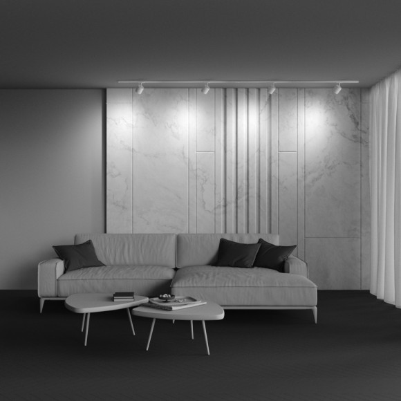 Однофазный двужильный трековый светильник Maytoni Unity TR088-1-GX53-W POLAR под сменную лампу GX53