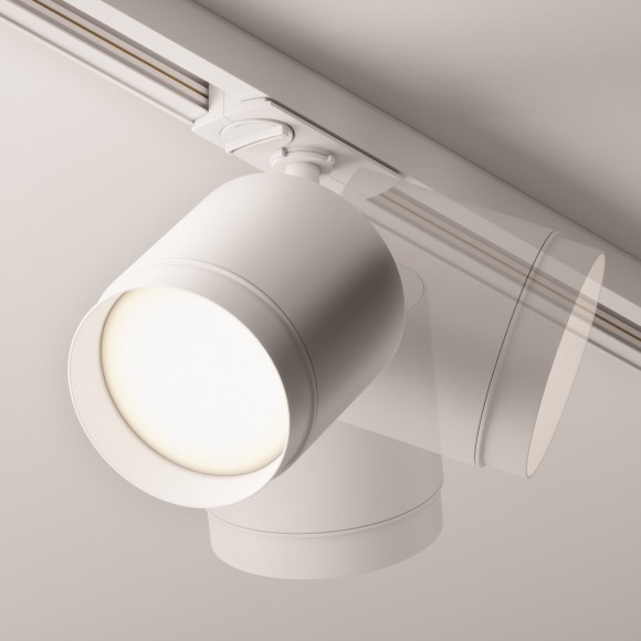 Однофазный двужильный трековый светильник Maytoni Unity TR088-1-GX53-W POLAR под сменную лампу GX53