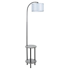 Торшер со столиком Arte Lamp A4055PN-1BK COMBO под лампу 1xE27 60W Торшер со столиком Arte Lamp A4055PN-1BK COMBO под лампу 1xE27 60W