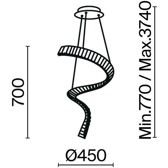 Подвесной светильник Maytoni P097PL-L48BS3K Подвесной светильник Maytoni P097PL-L48BS3K