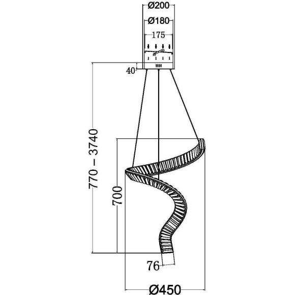 Подвесной светильник Maytoni P097PL-L48BS3K Подвесной светильник Maytoni P097PL-L48BS3K