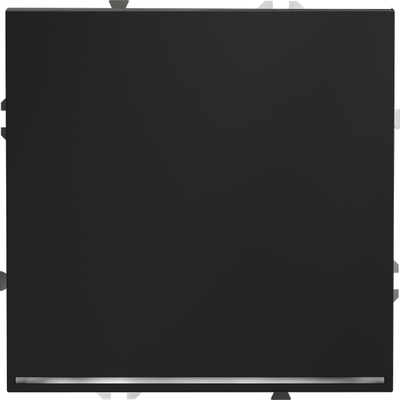 Выключатель встраиваемый VOLTUM S70 одноклавишный с подсветкой 10А, (графит)