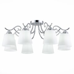 SLE103902-08 Светильник потолочный Хром/Белый E27 8*60W LIADA SLE103902-08 Светильник потолочный Хром/Белый E27 8*60W LIADA