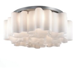 SL116.502.09 Люстра потолочная ST-Luce Серебристый/Белый E27 9*60W ONDE SL116.502.09 Люстра потолочная ST-Luce Серебристый/Белый E27 9*60W ONDE