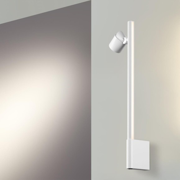 359312 OVER NT24 000 белый Светильник настенный диммируемый (выключатель) IP20 LED 7W+7W 4000K 220-240V FERMO