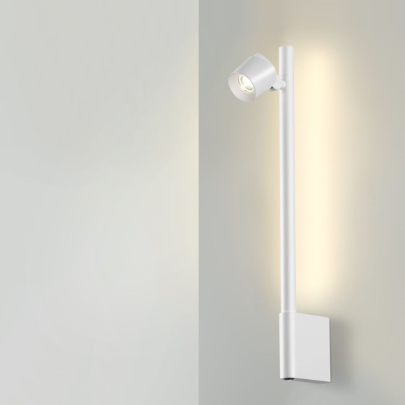 359312 OVER NT24 000 белый Светильник настенный диммируемый (выключатель) IP20 LED 7W+7W 4000K 220-240V FERMO