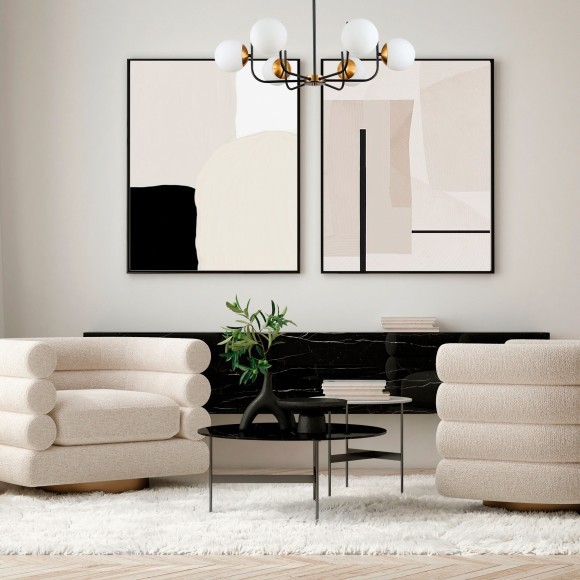 SLE1098-401-01 Светильник настенный Черный/Белый E27 1*60W CIANE