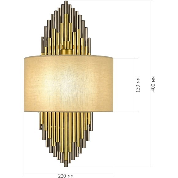 SL1638.301.01 Светильник настенный ST-Luce латунь / серый E14 1*42W GLORIA SL1638.301.01 Светильник настенный ST-Luce латунь / серый E14 1*42W GLORIA