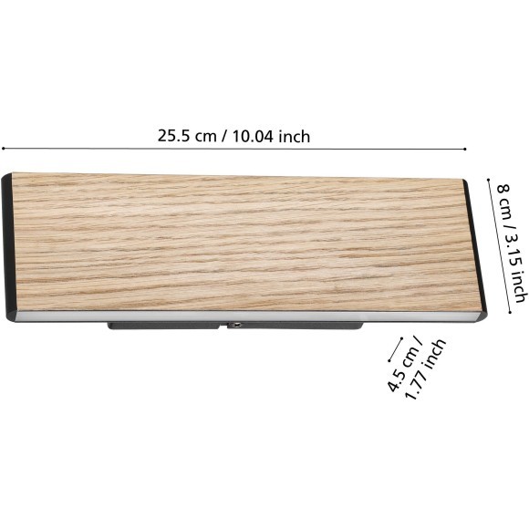 390127 EGLO CLIMENE (Климене) светодиодное бра из дерева, 2x4,2 Вт, 1000 лм, 3000 K, чёрно-коричневое