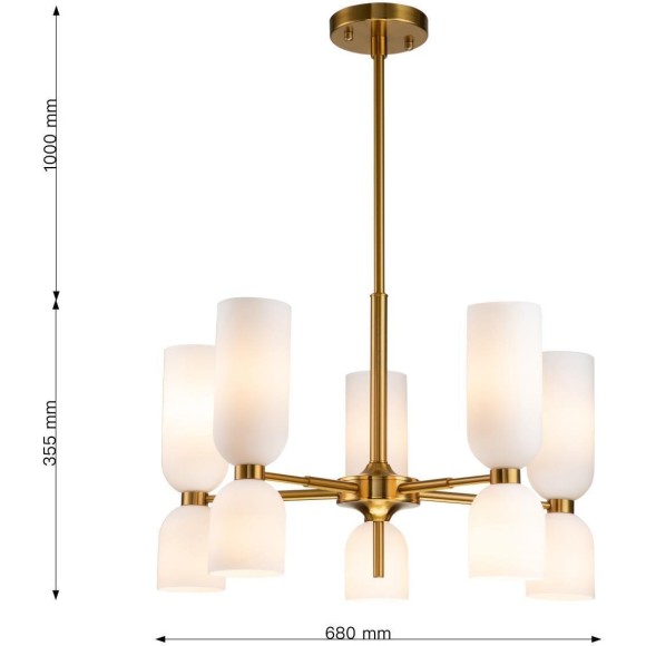 Потолочная люстра Amusing 2876-5P