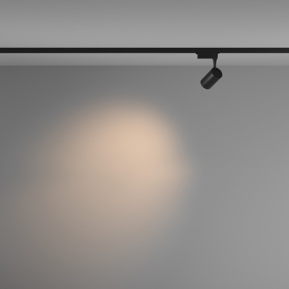 Однофазный двужильный светодиодный трековый светильник Maytoni Unity TR003-1-6W3K-M-B Vuoro 3000К 430Лм CRI90+ 36° 6Вт