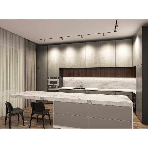 DK8010-BG Трековый магнитный светодиодный SMART (TUYA, Алиса, Wi-Fi, пам. настроек) светильник Denkirs SMART 220V CRI90+ 3000-6000К 780Лм 24° 9Вт