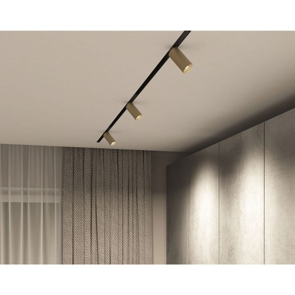 DK8010-BG Трековый магнитный светодиодный SMART (TUYA, Алиса, Wi-Fi, пам. настроек) светильник Denkirs SMART 220V CRI90+ 3000-6000К 780Лм 24° 9Вт