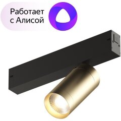 DK8010-BG Трековый магнитный светодиодный SMART (TUYA, Алиса, Wi-Fi, пам. настроек) светильник Denkirs SMART 220V CRI90+ 3000-6000К 780Лм 24° 9Вт DK8010-BG Трековый магнитный светодиодный SMART (TUYA, Алиса, Wi-Fi, пам. настроек) светильник Denkirs SMART 220V CRI90+ 3000-6000К 780Лм 24° 9Вт