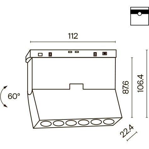 TR033-2-6W3K-B Трековый магнитный светодиодный светильник Maytoni Exility CRI90+ 3000К 420Лм 36° 6Вт TR033-2-6W3K-B Трековый магнитный светодиодный светильник Maytoni Exility CRI90+ 3000К 420Лм 36° 6Вт