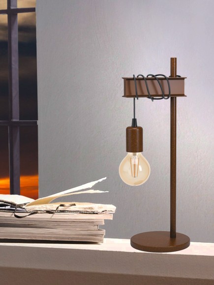 43525 Настольная лампа TOWNSHEND 4, 1Х10W, E27, L165, B155, H500, основание: ?155, сталь, античный к