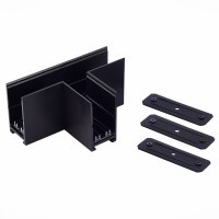 ST015.422.22 T-образный соединитель для накладного шинопровода черный SKYLINE 220