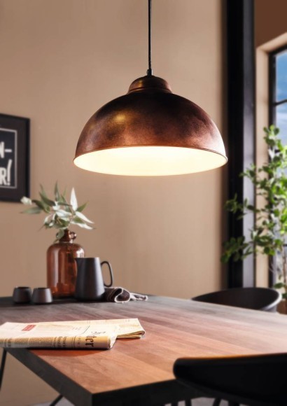 49248 Подвес TRURO 2, 1х60W (E27), ?370, H1100, сталь, медный состаренный 49248 Подвес TRURO 2, 1х60W (E27), ?370, H1100, сталь, медный состаренный