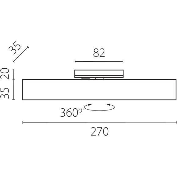 Светодиодный линейный светильник на однофазный двужильный трек Lightstar Lilla 202047