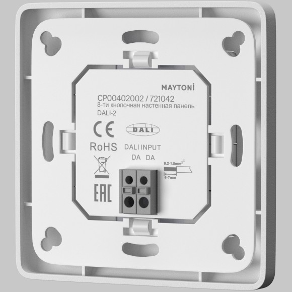 8-ми кнопочная настенная панель Maytoni DALI 721042