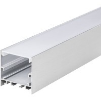 Накладной алюминиевый профиль для светодиодной ленты с матовым белым рассеивателем 3.5x3.5x200см Profiled Lightstar 419261