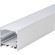Накладной алюминиевый профиль для светодиодной ленты с матовым белым рассеивателем 3.5x3.5x200см Profiled Lightstar 419261