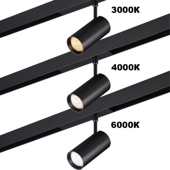 359959 Трековый светодиодный SMART светильник с антибликовым фильтром 220В, 18Вт, 3000-6000К, 1080Лм, CRI90 пульт ДУ/Tuya Smart Life/Алиса Novotech VECTOR 359959 Трековый светодиодный SMART светильник с антибликовым фильтром 220В, 18Вт, 3000-6000К, 1080Лм, CRI90 пульт ДУ/Tuya Smart Life/Алиса Novotech VECTOR