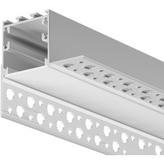 Алюминиевый профиль встраиваемый скрытого монтажа 59x59 (Серебро, 2 м), 636014 Алюминиевый профиль встраиваемый скрытого монтажа 59x59 (Серебро, 2 м), 636014