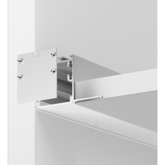 ALM-5959-S-2M 636014 Алюминиевый профиль встраиваемый в ГКЛ без фланца угловой 2м