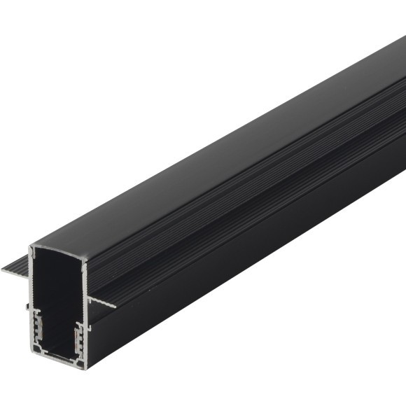 Шинопровод 2м черный встраиваемый магнитный для ГКЛ 12,5 мм Crystal Lux CLT 0.123 02 L2000 BL 1407/024