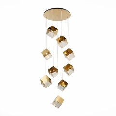 SL1182.203.09 Светильник подвесной ST-Luce Золотистый/Прозрачный, Золотистый G9 9*5W RIELLO SL1182.203.09 Светильник подвесной ST-Luce Золотистый/Прозрачный, Золотистый G9 9*5W RIELLO