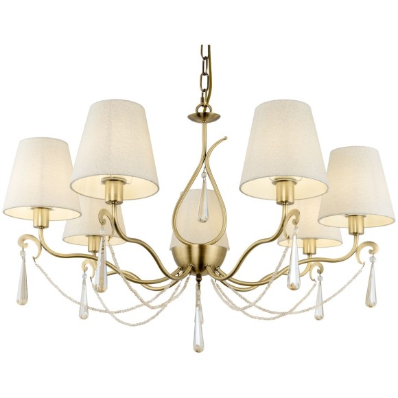 Люстра подвесная Freya FR2019PL-07BS Madeline под лампы 7xE14 40W