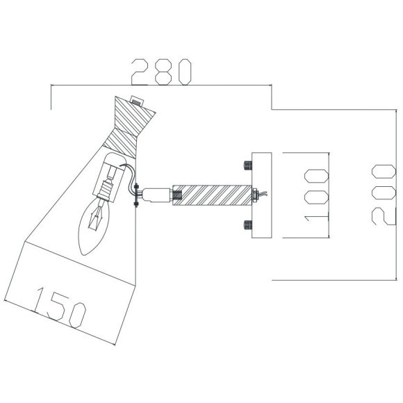 Бра Freya FR5169WL-01W Rise под лампу 1xE14 40W Бра Freya FR5169WL-01W Rise под лампу 1xE14 40W