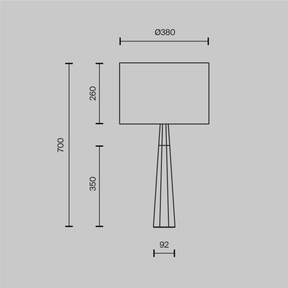 Интерьерная настольная лампа Maytoni Bianco Z030TL-01BS1