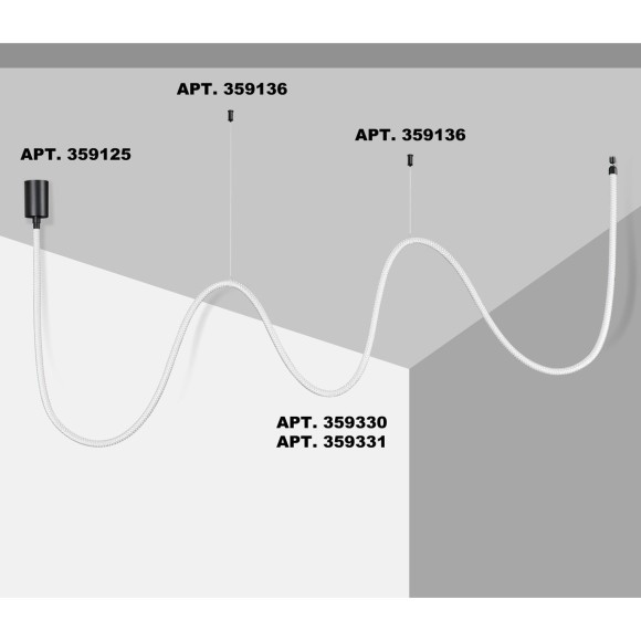 359330 KONST NT24 000 черный Светильник светодиодный IP20 LED 3000K 38W 170-265V 3360Лм RAMO 359330 KONST NT24 000 черный Светильник светодиодный IP20 LED 3000K 38W 170-265V 3360Лм RAMO