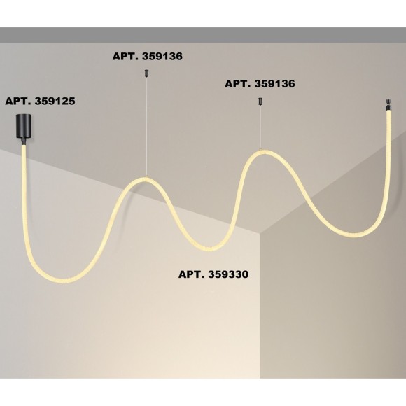 359330 KONST NT24 000 черный Светильник светодиодный IP20 LED 3000K 38W 170-265V 3360Лм RAMO 359330 KONST NT24 000 черный Светильник светодиодный IP20 LED 3000K 38W 170-265V 3360Лм RAMO