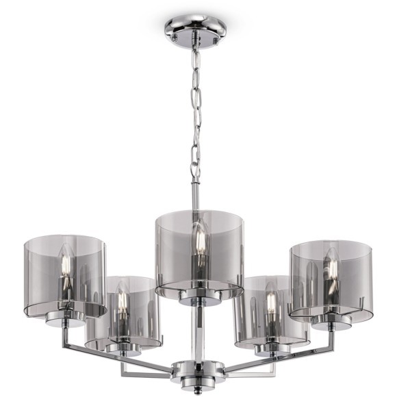 Люстра подвесная Freya FR5096PL-05CH Karen под лампы 5xE14 40W Люстра подвесная Freya FR5096PL-05CH Karen под лампы 5xE14 40W