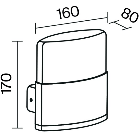 Настенный светильник (бра) Outdoor O442WL-L12GF3K1