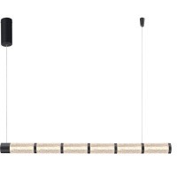 4051/02/12PL Stilfort Columnia (Колумния) Черная подвесная люстра с прозрачным плафоном LED