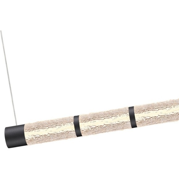 4051/02/12PL Stilfort Columnia (Колумния) Черная подвесная люстра с прозрачным плафоном LED