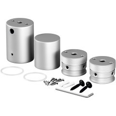 Набор для вертикального накладного монтажа Nemo D25 серебро 20311 Набор для вертикального накладного монтажа Nemo D25 серебро 20311